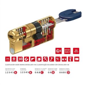 CILINDRO ABUS BRAVUS MX PRO MAGNET DORADO 2026 + 2 LLAVES EXTRA VALORADAS EN 40€ GRATIS.