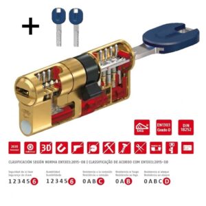 CILINDRO ABUS BRAVUS MX PRO MAGNET DORADO 2026 + 2 LLAVES EXTRA VALORADAS EN 40€ GRATIS.