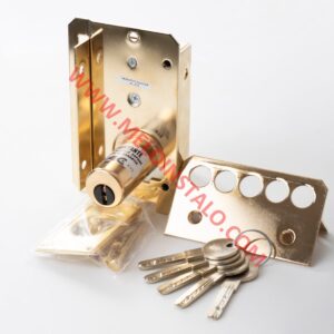CERRADURA SOBREPUESTA DE ALTA SEGURIDAD  FAC S90 UVE DORADA ANTI-BUMPING,ANTI-EXTRACCIÓN,ANTI-TALADRO PARA PUERTA PRINCIPAL.