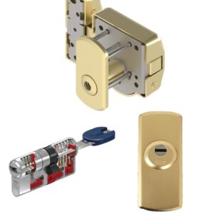 CERROJO SAG CSI REFORZADO+ABUS BRAVUS MX PRO MAGNET+ESCUDO DE SEGURIDAD ABUS RHZS.