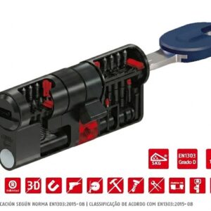 CILINDRO ABUS BRAVUS MX PRO MAGNET NEGRO 2026 + 2 LLAVES EXTRA VALORADAS EN 40€ GRATIS.